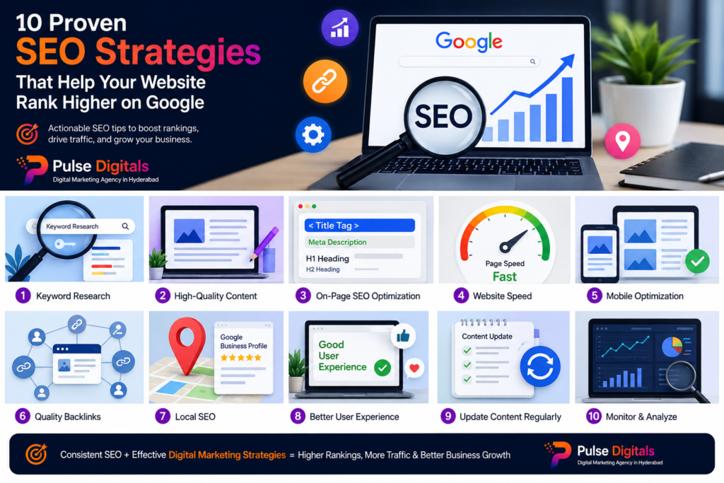 SEO Strategies that help your website rank higher on Google